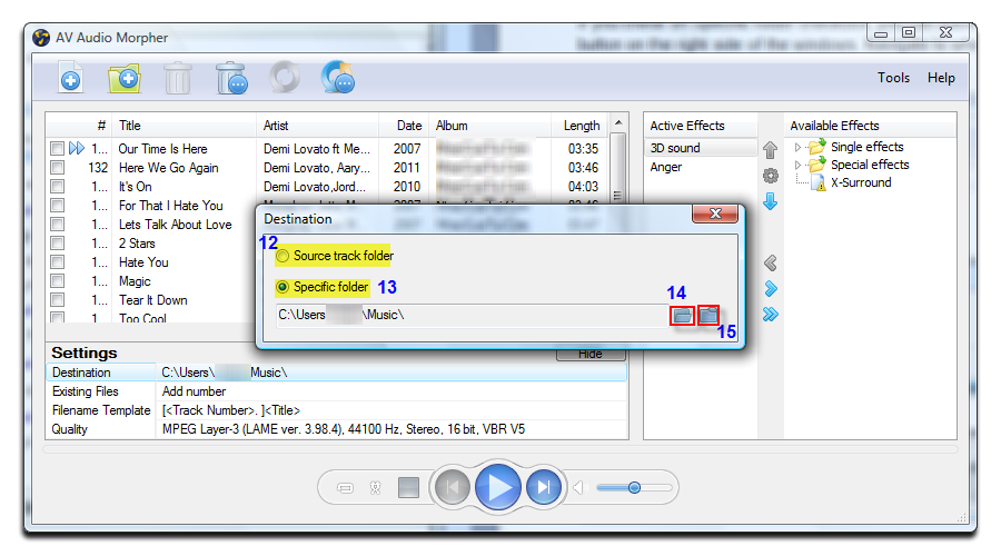 Audio Morpher How to add effects to audio files Audio4fun Support